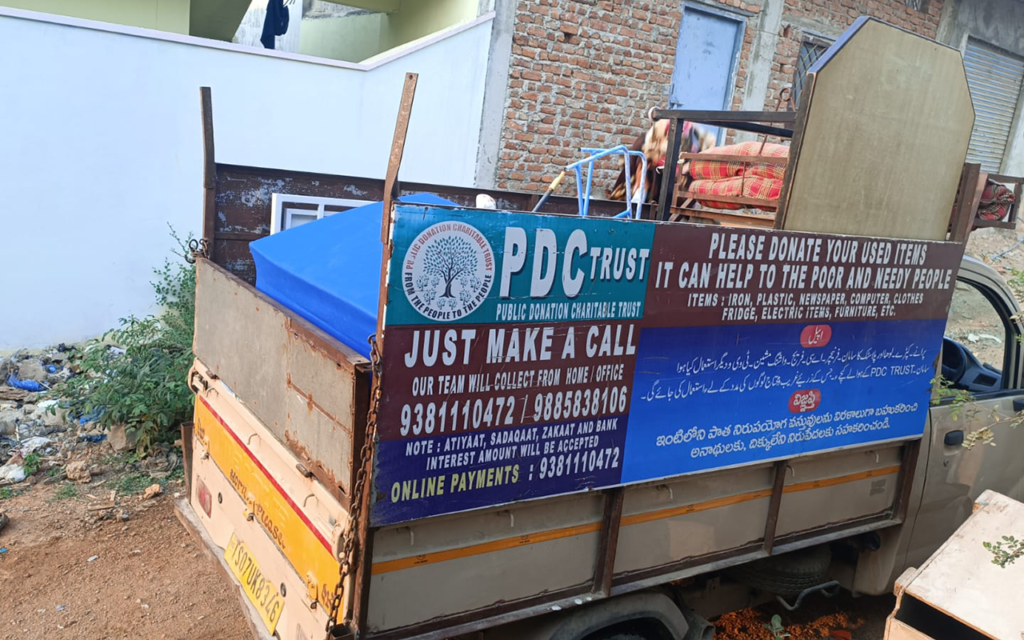 Used items collection van